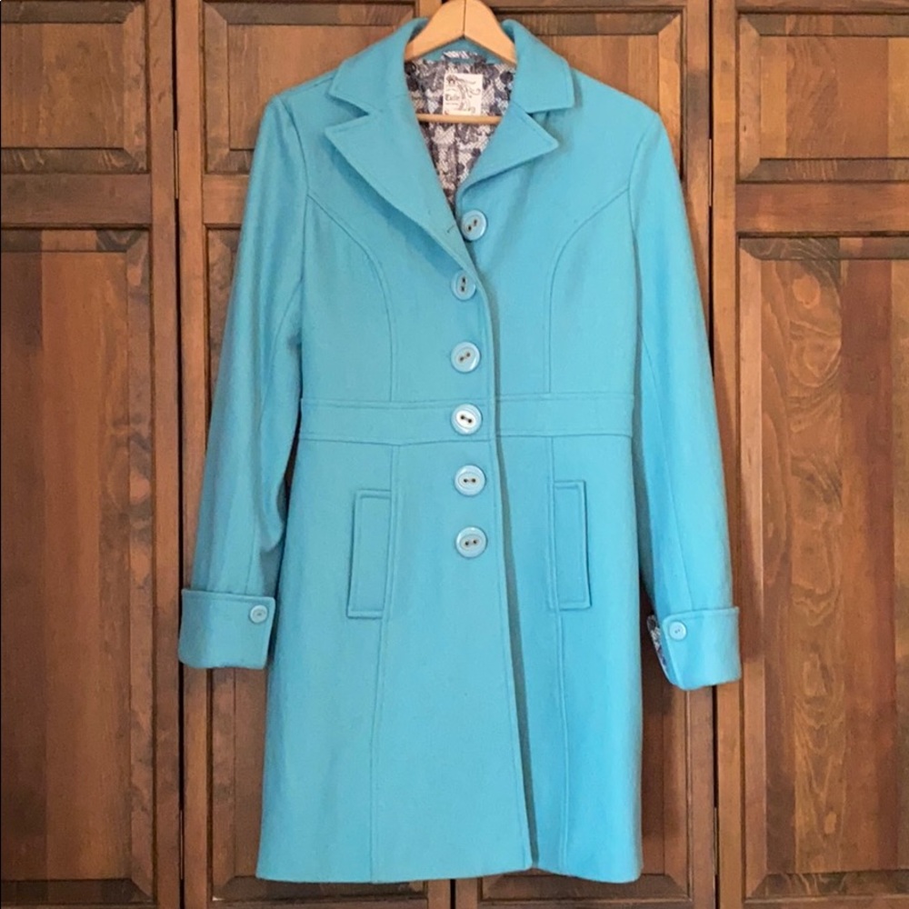 Lou Lous, Light Blue Long Pea Coat